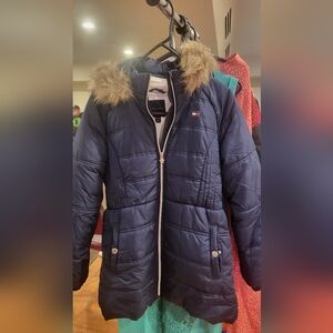 Tommy Hilfiger Insulated Lined Youth Girls  Long Sleeve Full Zip Coat